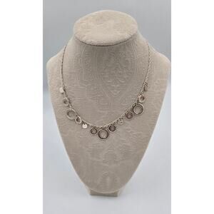 Silver Toned and Copper Toned Circles Necklace by Style